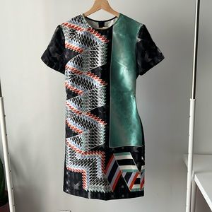 Peter Pilotto Silk Abstract Geometric Print Dress  6